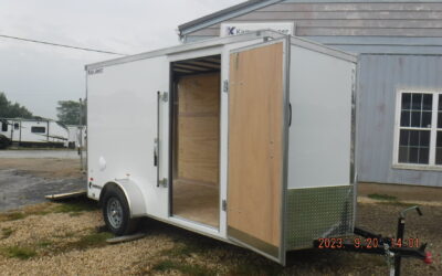 2024 COUGER 6 X 12 SINGLE AXLE WHITE POLY